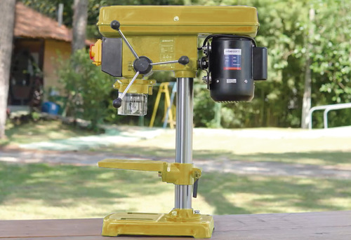 Furadeira De Bancada Mfb-16 5/8 Industrial Monofásico 500w Cor Amarelo 220v