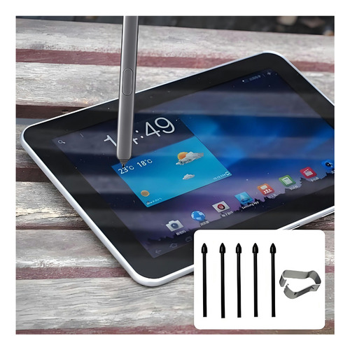 Velstron Puntas Repuesto (12 pzas) con Pinzas y Aguja, Compatibles con Samsung S Pen: Tab S7, S7+, S6 Lite, Note10, Note10+, Note20
