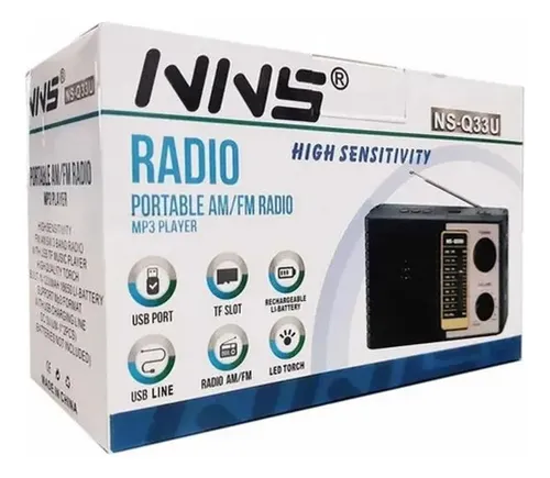 Radio Portatil Recargable Am Fm