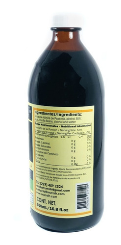 Imagen 3 de 4 de Extracto De Vainilla Natural 500 Ml