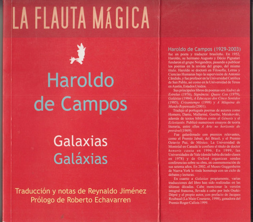 Haroldo De Campos Galaxias Poesia Neobarroco Vanguardia 2010