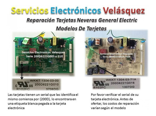 Tarjeta Nevera General Electric Y Te La Reparamos En 1 Dia