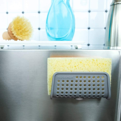 Imagen 4 de 6 de Porta Esponja Caddy Gris Madesmart