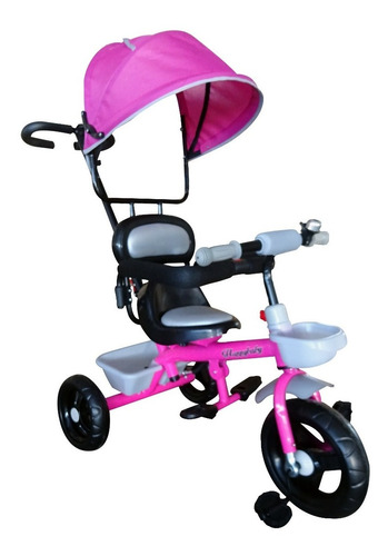 Triciclo Velotrol  Infantil Com Capota E Proteção Lateral