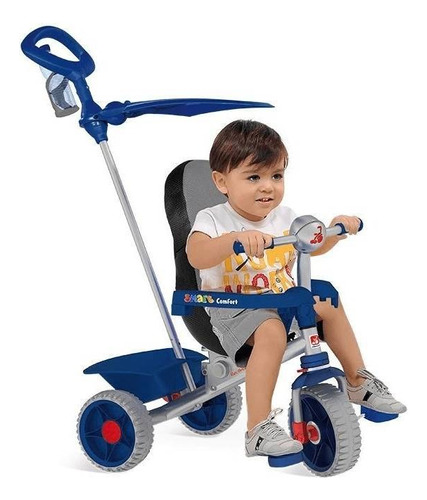 Triciclo Smart Comfort Azul Bandeirante