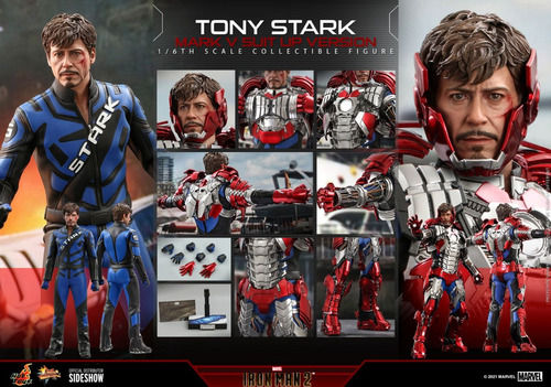 Hot Toys 1:6 De Escala Tony Stark (mark V Suit Up)