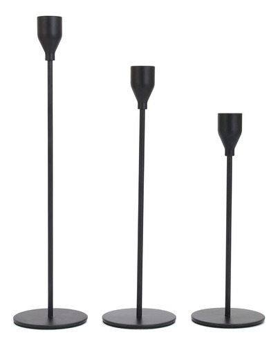 Asign Juego Portavela Metal Para Conica Moderno Candelabro