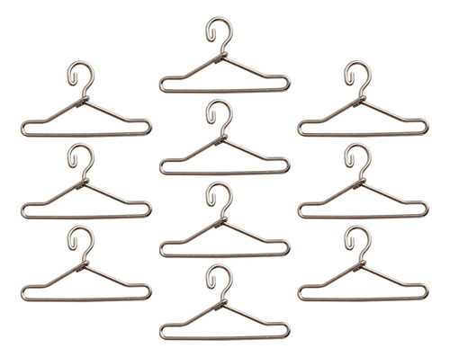 10 X Perchero En Miniatura Para Ropa, Minipercha Para Ropa M