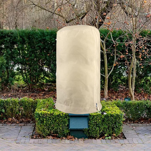 3 Cubierta Para Plantas Con Cordón Bolsa Beige 60cmx80cm