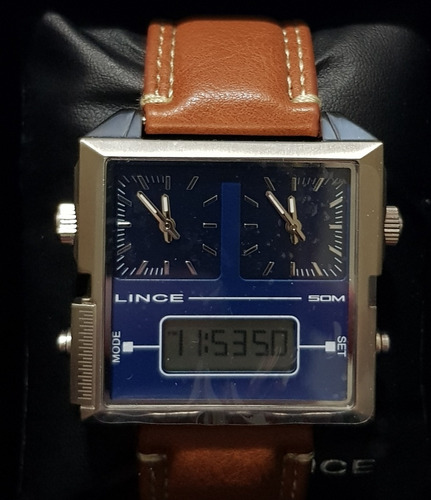 Relógio Lince Masculino Mac4587s D1mx - 3 Fusos Horários