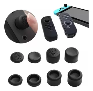 8 Capa Grips Do Analogico Silicone Para Nintendo Switch Ns