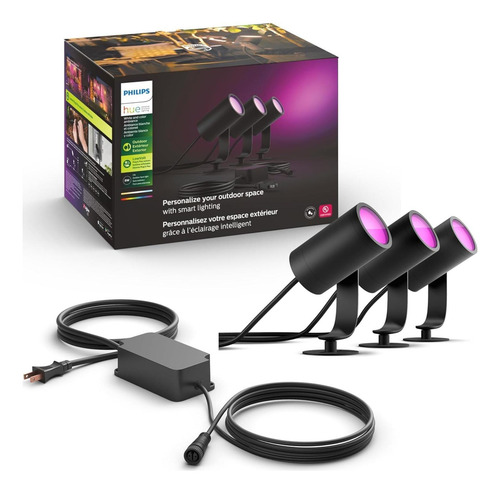 Kit De Luz Spot Inteligente Philips Hue Lily 3 Puntos Led