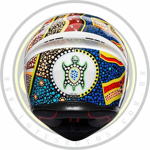 Imagem 5 de 6 de Capacete Agv K1 Dreamtime 46 Valentino Rossi Branco Com Nota