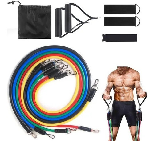 Bandas de resistencia tubulares para Crossfit, bandas de ejercicio