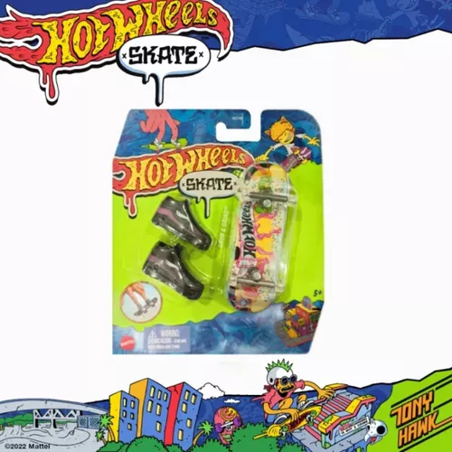 Hot Wheels Fingerboard Skate De Dedo Profissional Tênis