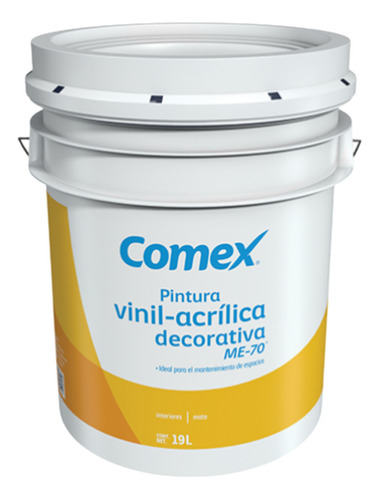  Pintura Vinílica Comex Me-70 19litros Color Blanco