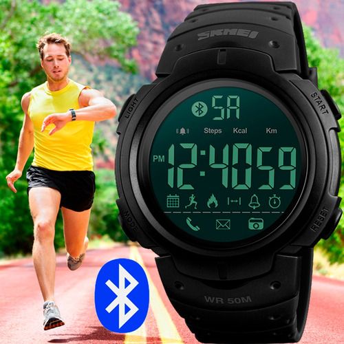 Reloj Skmei Deportivo Calorías Podómetro Acuático Bluetooth