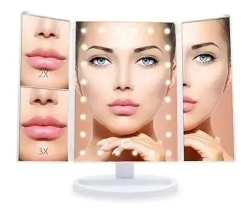 Espejo Led Flexible De Maquillaje Con Aumento X10 Ventosa – Factorynet