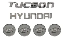 Comprar Kit Emblemas Hyundai Tucson (6 Pack Emblemas Y Tapas De Rin)