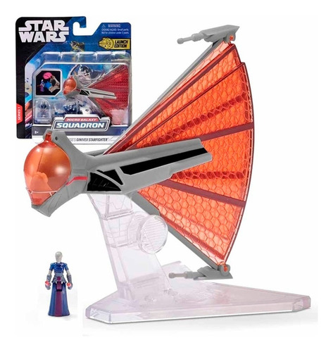 Figura Nave Star Wars Ginivex Starfighter + Figura Sith