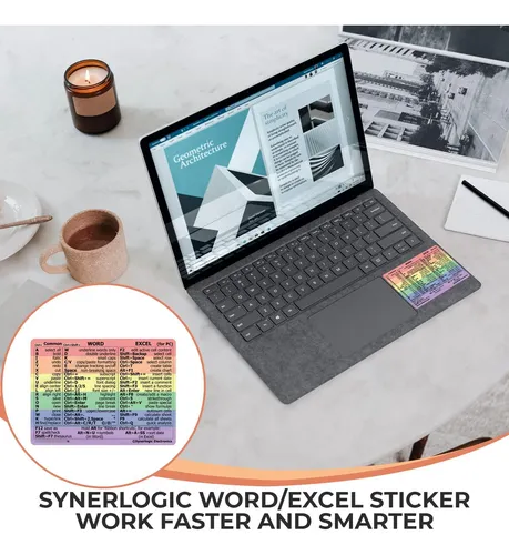 Sticker De Atajos De Teclado Synerlogic Para Word Y Excel