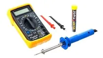 Comprar Kit Cautin 30w+tester Digital+soldadura Fujitel