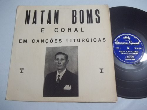 Lp Vinil - Natan Boms E Coral - Em Canções Litúrgicas