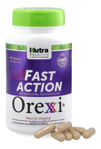 Orexxi Fast Action - Inhibidor Apetito - 60 Capsulas 