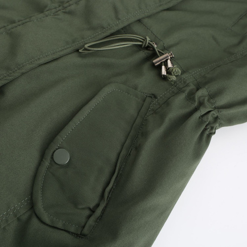 Abrigo Cálido Y Largo Para Mujer, Sudaderas Con Capucha, Cuello, Parkas Delgadas
