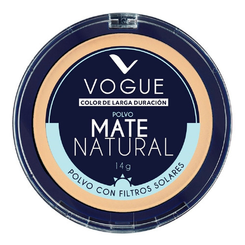 Polvo Vogue Mate Natural Color Durazno
