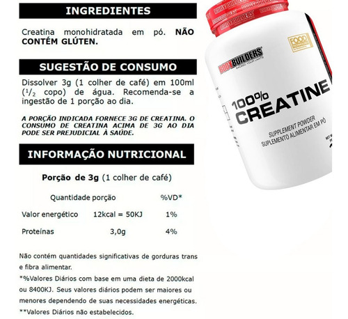 Kit Whey Protein 2kg + Bcaa + Creatina + Shaker