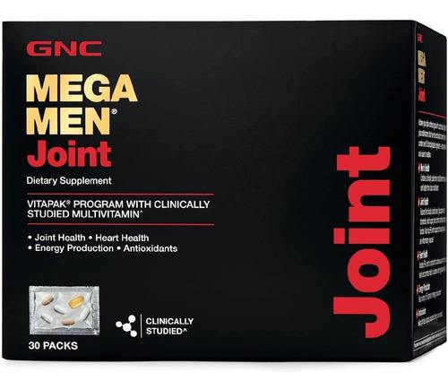 Mega Men Joint Vitapak Gnc 30 Packs