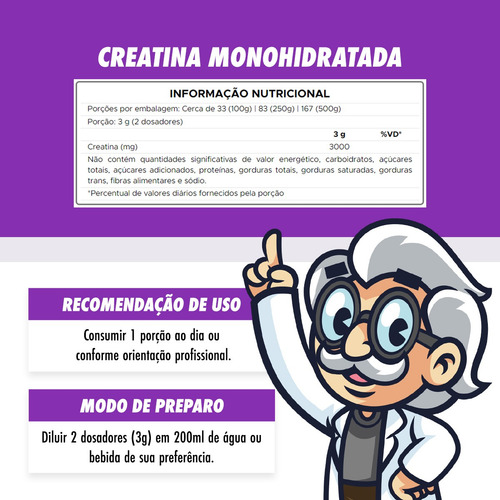 Kit Creatina 100g + Zero Lactose Chocolate 900g - Wise