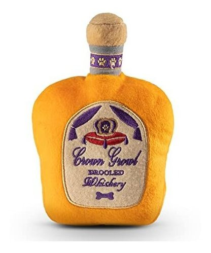 Peluche P Perro Parodia Botella Crown Growl Color Oro