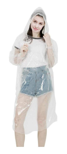 Impermeable Desechable Transparente Para Lluvia