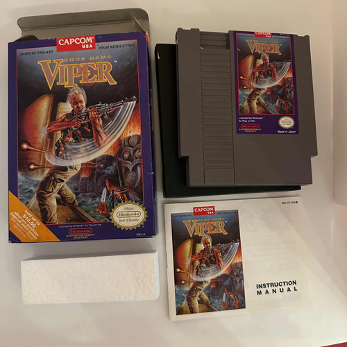 Viper Capcom Nes Cib Completo En Caja Nintendo Coleccion