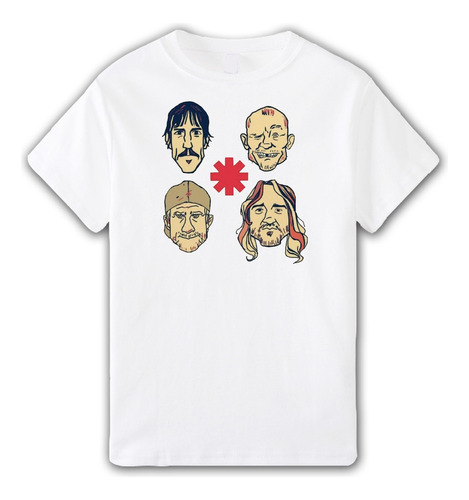 Remera Red Hot Chili Peppers - Aesthetic Rock Musica Caras