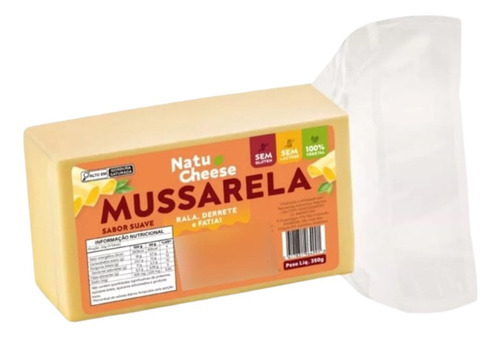 Mussarela Suave 350g Natucheese S/ Lactose - Vegano - Un