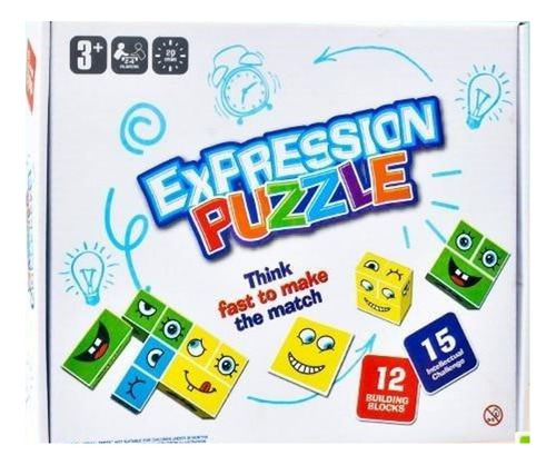 Juego De Mesa Rompecabezas De Expresiones 15 Piezas