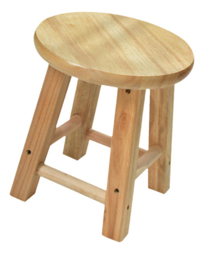 Taburete De Madera Taburete Redondo De Altura 30cm Estilo A