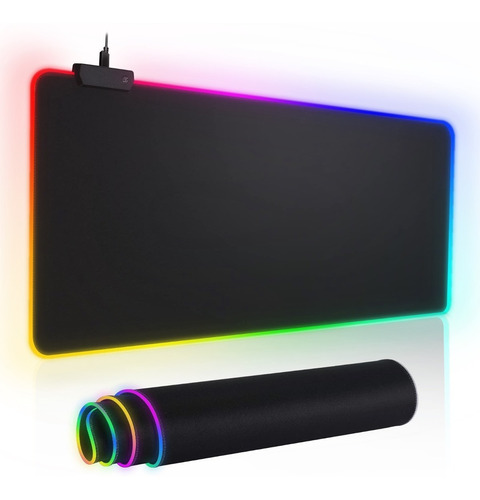 Alfombrilla Para Mouse Con Luz Rgb  80*30cm Gamer