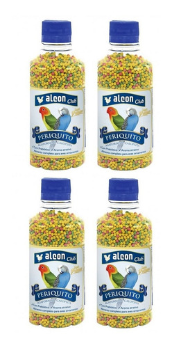 Kit 4 Unidades Alcon Club Ração Periquito Super Premium 150g