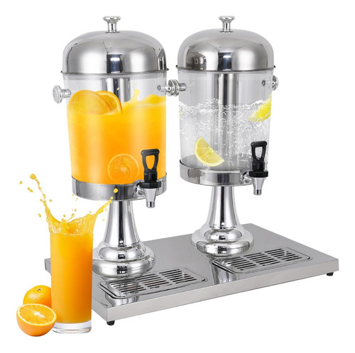 Suqueira Dupla 16l Com 2 Torneiras - Dispenser P/ Bebidas