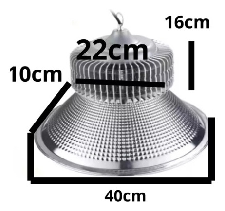 Kit 10x Luminária Led Ufo High Bay Galpão Industrial 300w