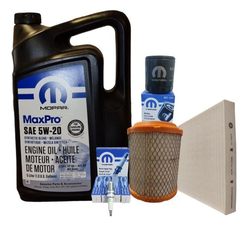 Kit Aceite 5w20+ Aire+bujias Motor 2.4 (jeep Compass) Mopar.