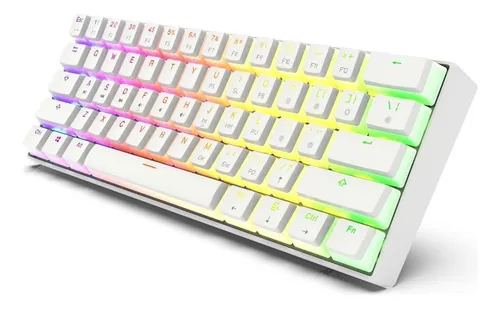 Teclado Mecánico Para Juegos Gamakay Mk61 60% Rgb Pudín