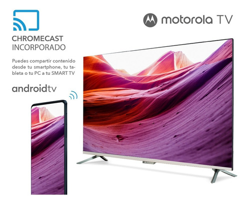 Smart Tv Motorola Android Tv 43 Full Hd Hdr + Comando De Voz