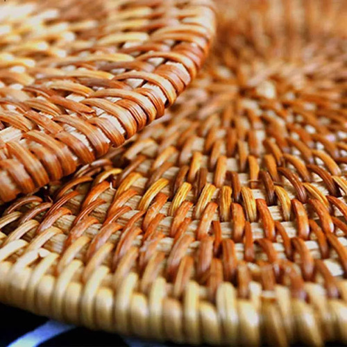 8 Piezas De Salvamanteles De Mimbre Para Platos Calientes, C