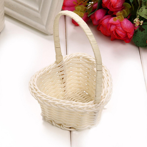 Cesta De Niña De Flores De Boda Cesta Rústica De Niña De Flo