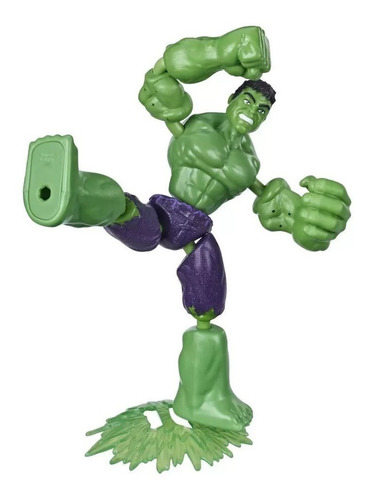 Imagem 2 de 2 de Avengers Vingadores Hulk Articulado Ben And Flex - Hasbro